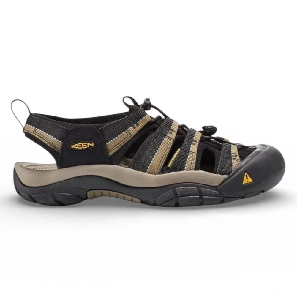 Keen Men’s Newport H2 In Black/Stone Gray - Picture 1 of 12